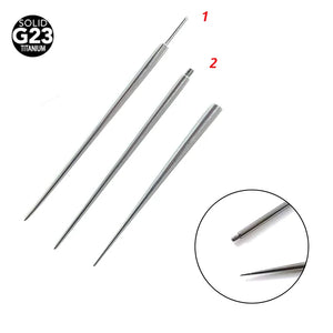 2Pcs G23 Titanium Piercing Guide Needle Tool