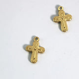 2Pcs Stainless Steel Cross Charms Pendant for DIY Jewelry Making