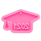 2Pcs Graduation Silicone Molds Doctor Hat Pendant Resin Moulds