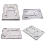 2Pcs Gray Flock Beads Tray Boards Kit DIY Beading Bracelet Tools Jewelry Storage
