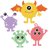 2Pcs Halloween Monsters Metal Cutting Dies for DIY Scrapbook Album Envelope