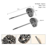 2Pcs Halloween Skull Hair Clip Headwear Punk Accessory Costume Cosplay