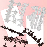 2Pcs Halloween Lace Metal Cutting Dies for DIY Scrapbooking