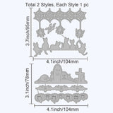 2Pcs Halloween Lace Metal Cutting Dies for DIY Scrapbooking