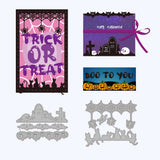 2Pcs Halloween Lace Metal Cutting Dies for DIY Scrapbooking