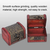 Set of 2 Wooden Vintage Jewelry Storage Boxes