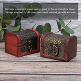 Set of 2 Wooden Vintage Jewelry Storage Boxes