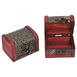 Set of 2 Wooden Vintage Jewelry Storage Boxes