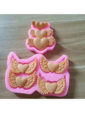 2Pcs Heart Wing Resin Mold Jewelry Making Tools