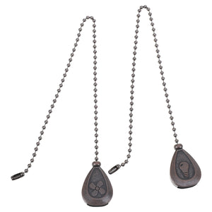 2Pcs Hanging Charm Pendant Ceiling Fan Light Pull Chain Extension