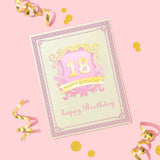 2Pcs Happy Birthday Lace Metal Cutting Dies for DIY Scrapbooking