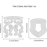 2Pcs Happy Birthday Lace Metal Cutting Dies for DIY Scrapbooking