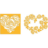 2Pcs Heart Shaped Metal Cutting Dies for Scrapbook Decoration