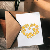 2Pcs Heart Shaped Metal Cutting Dies for Scrapbook Decoration