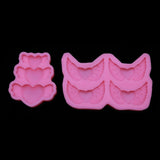 2Pcs Heart Wing Silicone Resin Mold Polymer Clay Art Craft