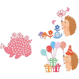 2Pcs Hedgehogs Metal Cutting Dies for Scrapbook Cards Making