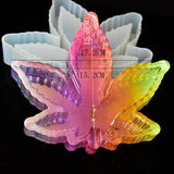 Herb Grinder & Maple Leaf Ashtray Silicone Mold Epoxy Resin Casting Tool