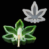 Herb Grinder & Maple Leaf Ashtray Silicone Mold Epoxy Resin Casting Tool