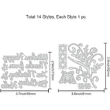 2Pcs Leaves Metal Cutting Dies for DIY Scrapbook Cards Making Album