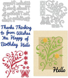 2Pcs Leaves Metal Cutting Dies for DIY Scrapbook Cards Making Album