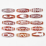 2Pcs 30mm Dzi Agates Beads for DIY Jewelry Making