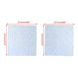 2Pcs Name Resin Silicone Keychain Molds Round Epoxy Mold with Hole