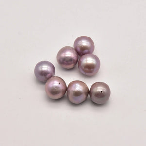 2Pcs Baroque Purple Pearl DIY Earrings Bracelet JA0460