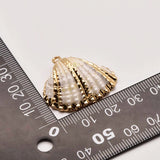 2Pcs Natural Shell Shaped Large Pearl Freshwater Pearl For DIY Jewelry JA0095