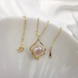 2Pcs Retention 14K True Filled 10MM Freshwater Pearl Necklaces