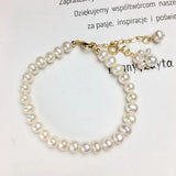 2Pcs/Lot 14K Natural Freshwater Pearl Cat Paw Bracelets DIY Jewelry