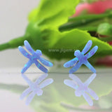 (2Pcs/Lot) Fire OP06 Light Dragonfly Opal Stone With Side Hole