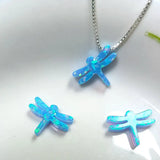 (2Pcs/Lot) Fire OP06 Light Dragonfly Opal Stone With Side Hole