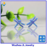 (2Pcs/Lot) Fire OP06 Light Dragonfly Opal Stone With Side Hole