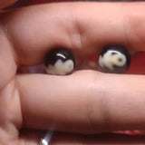 2Pcs/Lot Natural Agate Dzi Beads Accessories Pair Tiger Tooth Noble One Eyes