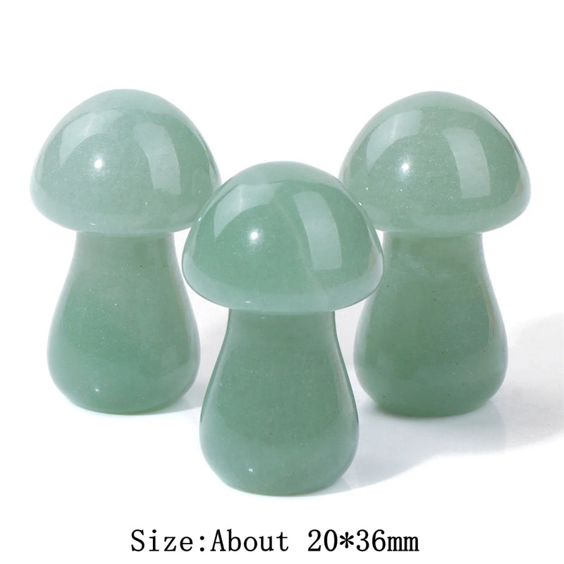 Natural Stone Mushroom Beads for Jewelry Making