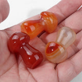 Natural Stone Mushroom Beads for Jewelry Making