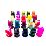 2Pcs Soft Silicone Ear Gauges Flesh Tunnel Ear Plugs 6-20