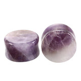 2Pcs Stone Ear Plugs Gauges Earrings Tunnels Expander Stretcher Piercing