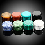 2Pcs Stone Ear Plugs Gauges Earrings Tunnels Expander Stretcher Piercing
