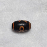 Tibetan Lightning 5 Eyes Totem Fire Offering Sample Agate Dzi Beads