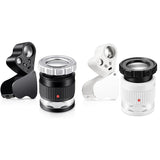 2Pcs LED Light Magnifying Glass Eye 30X Loupe Magnifier