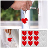 2Pcs Love Heart Silicone Mold for DIY Resin Pendant Keychain Jewelry Tools