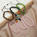 2Pcs Magnetic Couple Bracelets Natural Stone Beads Bracelet Set