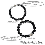 2Pcs Magnetic Couple Bracelets Natural Stone Beads Bracelet Set