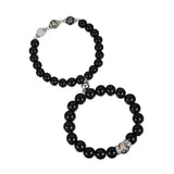 2Pcs Magnetic Couple Bracelets Natural Stone Beads Bracelet Set