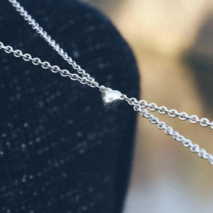 2Pcs Magnetic Couple Necklace Break Heart Pendant