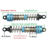 Metal Shock Absorbers for XLF X03 X04 1/10 RC Car Truck, Red