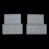 2Pcs Mini Leaves Flower 3D Silicone Mold Nail Carving Nail Art Templates