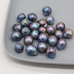 2Pcs Natural Freshwater Baroque Pearl Beads 13-15mm