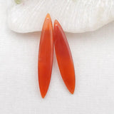 2Pcs Red Agate Pendant Beads 47x9x4mm DIY Jewelry Making Necklace